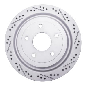 Cadillac XLR Brake Rotor (1) - Rear Right - DFC - Drilled & Slotted Geoperformance - `97-`13