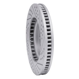 Cadillac CTS Brake Rotor (1) - Front Left - DFC - Drilled & Slotted Geoperformance - `03-`07
