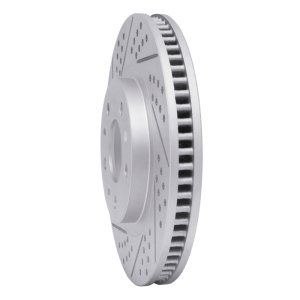 Cadillac CTS Brake Rotor (1) - Front Left - DFC - Drilled & Slotted Geoperformance - `03-`07