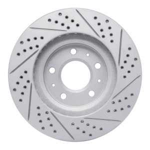 Cadillac CTS Brake Rotor (1) - Front Left - DFC - Drilled & Slotted Geoperformance - `03-`07