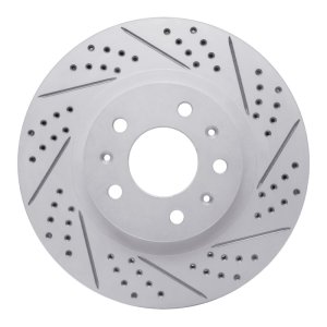 Cadillac CTS Brake Rotor (1) - Front Right - DFC - Geoperformance Drilled & Slotted - `03-`07