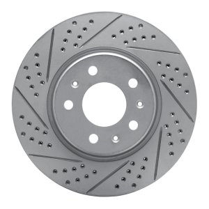 Cadillac CTS Brake Rotor (1) - Front Left - DFC - Drilled & Slotted Geoperformance - `03-`08