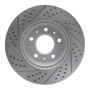 Cadillac Seville Brake Rotor (1) - Front Right - DFC - Drilled & Slotted Geoperformance - `03-`08