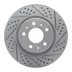 Cadillac Seville Brake Rotor (1) - Front Right - DFC - Drilled & Slotted Geoperformance - `03-`08