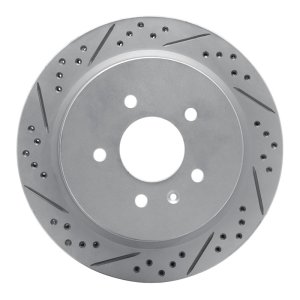 Cadillac CTS Brake Rotor (1) - Rear Left - DFC - Drilled & Slotted Geoperformance - `03-`11