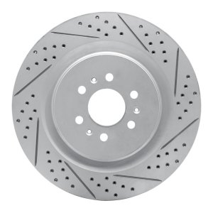 Cadillac STS Brake Rotor (1) - Rear Right - DFC - Geoperformance, Drilled & Slotted - `04-`11