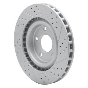 Cadillac Xlr Brake Rotor (1) - Front Left - DFC - Geoperformance Rotor - Drilled & Slotted - `05-`13