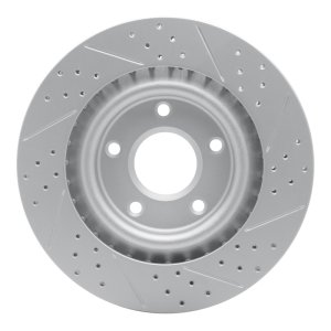 Cadillac Xlr Brake Rotor (1) - Front Left - DFC - Geoperformance Rotor - Drilled & Slotted - `05-`13
