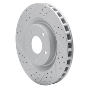 Cadillac Xlr Brake Rotor (1) - Front Left - DFC - Geoperformance Rotor - Drilled & Slotted - `05-`13