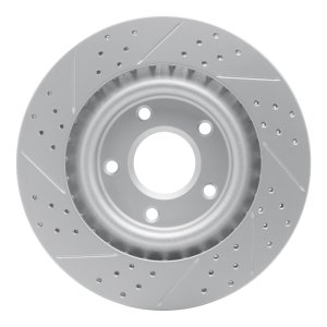 Cadillac XLR Brake Rotor (1) - Front Right - DFC - Geoperformance Rotor - Drilled and Slotted - `05-`13