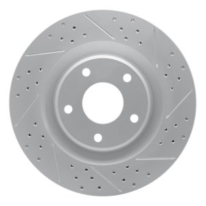 Cadillac XLR Brake Rotor (1) - Front Right - DFC - Geoperformance Rotor - Drilled and Slotted - `05-`13