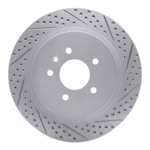 Cadillac CTS Brake Rotor (1) - Rear Right - DFC - Drilled & Slotted Geoperformance - `05-`11