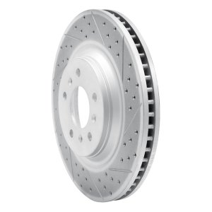 Buick Allure Brake Rotor (1) - Front Right - DFC - Drilled & Slotted Geoperformance - `06-`16