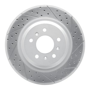 Buick Allure Brake Rotor (1) - Front Right - DFC - Drilled & Slotted Geoperformance - `06-`16