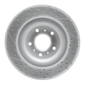Buick Allure Brake Rotor (1) - Front Right - DFC - Drilled & Slotted Geoperformance - `06-`16