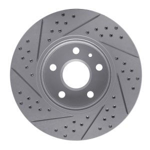 Cadillac CTS Brake Rotor (1) - Front Right - DFC - Drilled & Slotted Geoperformance - `08-`14