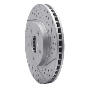 Cadillac CTS Brake Rotor (1) - Front Right - DFC - Drilled & Slotted Geoperformance - `08-`14