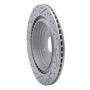 Cadillac CTS Brake Rotor (1) - Rear Right - DFC - Geoperformance Drilled & Slotted - `08-`14