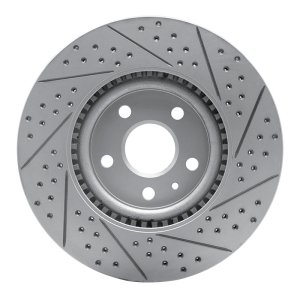 Cadillac CTS Brake Rotor (1) - Front Left - DFC - Drilled & Slotted Geoperformance - `08-`17