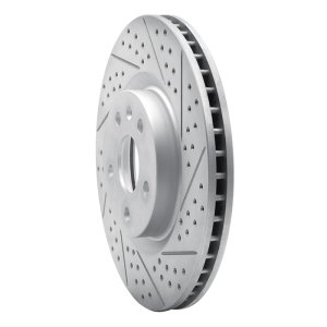 Cadillac CTS Brake Rotor (1) - Front Right - DFC - Drilled & Slotted Geoperformance - `08-`17