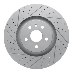 Cadillac CTS Brake Rotor (1) - Front Left - DFC - Geoperformance Drilled & Slotted - `09-`15