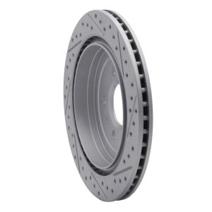 Cadillac ATS Brake Rotor (1) - Rear Left - DFC - Geoperformance Drilled & Slotted - `13-`19