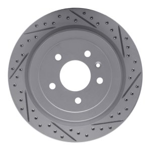 Cadillac ATS Brake Rotor (1) - Rear Right - DFC - Geoperformance Rotor - Drilled & Slotted - `13-`19