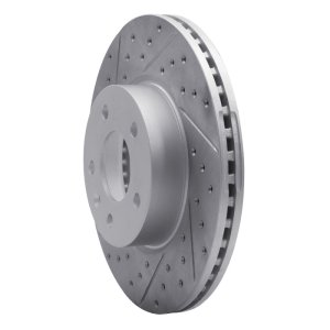 Cadillac ATS Brake Rotor (1) - Front Left - DFC - Geoperformance Drilled & Slotted - `13-`25