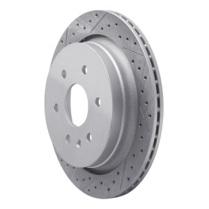 Cadillac XTS Brake Rotor (1) - Rear Left - DFC - Drilled & Slotted Geoperformance - `13-`19