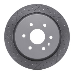 Cadillac XTS Brake Rotor (1) - Rear Left - DFC - Drilled & Slotted Geoperformance - `13-`19