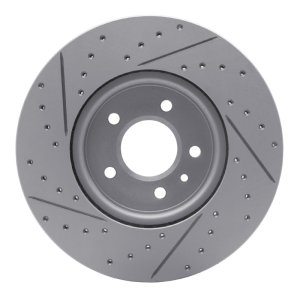 Cadillac ATS Brake Rotor (1) - Front Right - DFC - Geoperformance Drilled & Slotted - `13-`25