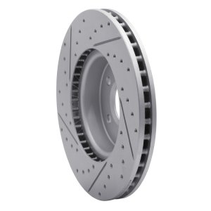 Cadillac ATS Brake Rotor (1) - Front Right - DFC - Geoperformance Drilled & Slotted - `13-`25