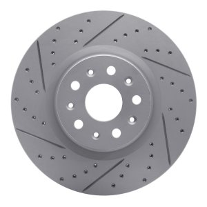 Cadillac CT5 Brake Rotor (1) - Front Left - DFC - Geoperformance Drilled & Slotted - `14-`25