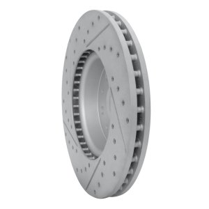 Cadillac CTS Brake Rotor (1) - Front Right - DFC - Drilled & Slotted Geoperformance - `14-`20