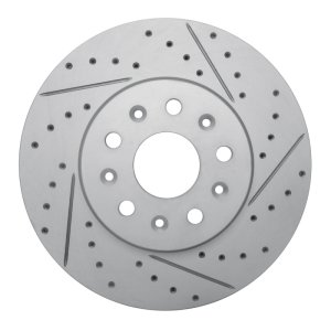 Cadillac CTS Brake Rotor (1) - Front Right - DFC - Drilled & Slotted Geoperformance - `14-`20