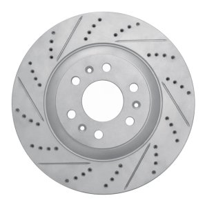 Cadillac SRX Brake Rotor (1) - Front Left - DFC - Drilled & Slotted Geoperformance - `04-`09