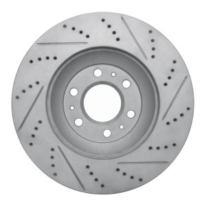 Cadillac SRX Brake Rotor (1) - Front Left - DFC - Drilled & Slotted Geoperformance - `04-`09