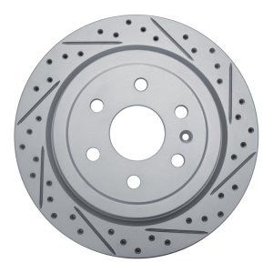 Cadillac Srx Brake Rotor (1) - Rear Right - DFC - Geoperformance Rotors - Drilled & Slotted - `10-`16
