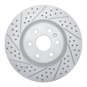 Cadillac Srx Brake Rotor (1) - Front Left - DFC - Drilled & Slotted Geoperformance - `10-`16