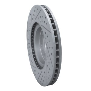 Cadillac Srx Brake Rotor (1) - Front Right - DFC - Drilled & Slotted Geoperformance - `10-`16