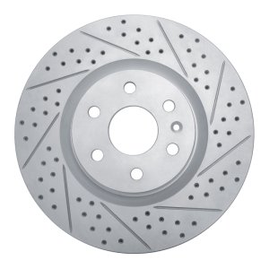 Cadillac Srx Brake Rotor (1) - Front Right - DFC - Drilled & Slotted Geoperformance - `10-`16