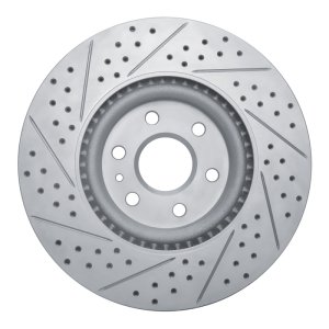 Cadillac Srx Brake Rotor (1) - Front Right - DFC - Drilled & Slotted Geoperformance - `10-`16