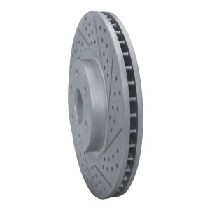 Cadillac Srx Brake Rotor (1) - Front Right - DFC - Drilled & Slotted Geoperformance - `10-`16