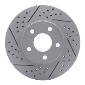 Chevrolet HHR Brake Rotor (1) - Front Left - DFC - Drilled & Slotted Geoperformance - `06-`11