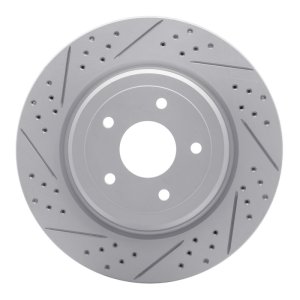 Chevrolet Corvette Brake Rotor (1) - Rear Left - DFC - Geoperformance Drill & Slot - `06-`13