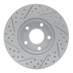 Chevrolet Cobalt Brake Rotor (1) - Front Right - DFC - Drilled & Slotted Geoperformance - `07-`10
