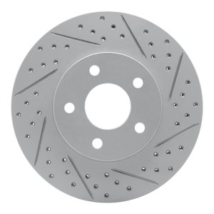 Chevrolet Cobalt Brake Rotor (1) - Front Right - DFC - Drilled & Slotted Geoperformance - `07-`10