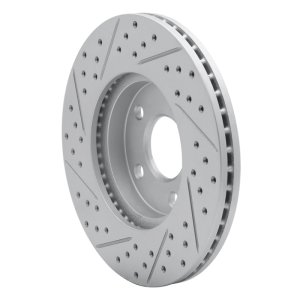 Chevrolet Cobalt Brake Rotor (1) - Front Right - DFC - Drilled & Slotted Geoperformance - `07-`10