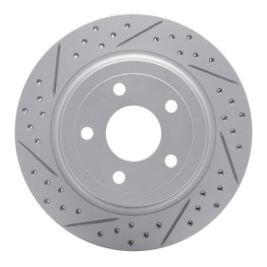 Chevrolet Cobalt Brake Rotor (1) - Rear Left - DFC - Geoperformance Drilled & Slotted - `08-`10