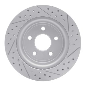 Chevrolet Cobalt Brake Rotor (1) - Rear Left - DFC - Geoperformance Drilled & Slotted - `08-`10